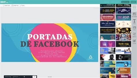 Crea online portadas para Facebook gratis